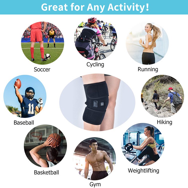 Wellnee Heated Knee Wrap – USB Powered, 3 Heat Settings - Image 4