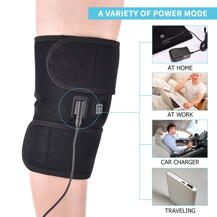 Wellnee Heated Knee Wrap – USB Powered, 3 Heat Settings - Image 3