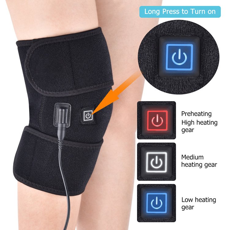 Wellnee Heated Knee Wrap – USB Powered, 3 Heat Settings - Image 2